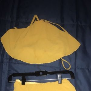 Two Piece yellow set from Fashion Nova